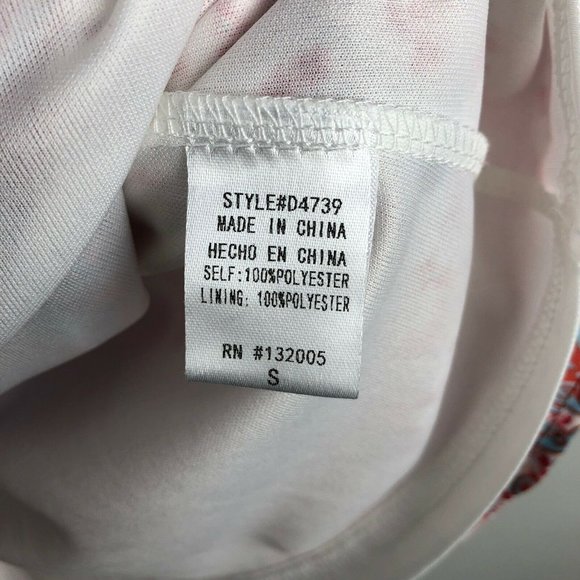 Entro Sleeveless Crochet Mandala Print Shift Dress - Picture 4 of 5